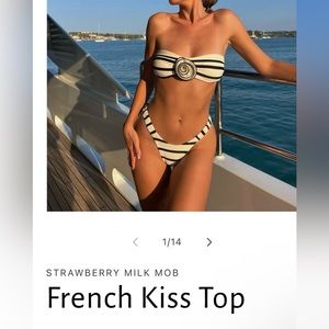 Strawberry Milk Mob French Kiss SwimSuit